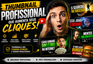Eu vou criar uma thumbnail profissional para seu YouTube