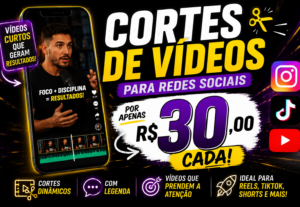 Eu vou fazer uma edição de vídeo para suas redes sociais