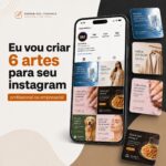 Eu vou fazer 6 artes para seu Instagram profissional ou empr...