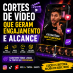 Eu vou criar cortes dos seus vídeos que gerarão engajamento.