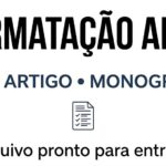 Eu vou deixar seu TCC formatado nas normas ABNT