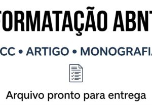 Eu vou deixar seu TCC formatado nas normas ABNT