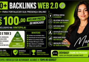 Eu vou Criar 100 Backlinks Web 2.0 Para Seu Site DA 80+