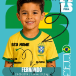 Eu vou fazer duas figurinhas sua da copa.