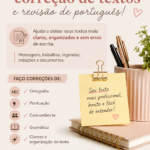 Eu vou corrigir os erros de português do seu texto