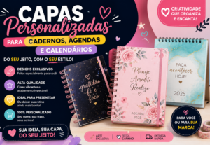 Eu vou fazer Cadernos, Agendas e Calendários com Seu Estilo