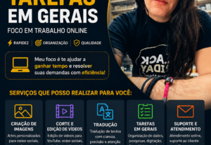 Eu vou Resolver suas demandas com rapidez, eficiência.