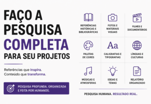 Eu vou Fazer toda a pesquisa para seu projeto.