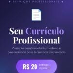 Eu vou fazer O seu currículo e carta de apresentação.