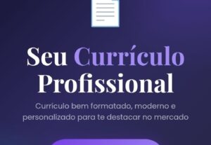 Eu vou fazer O seu currículo e carta de apresentação.