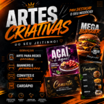 Eu vou criar artes personalizadas para divulgação