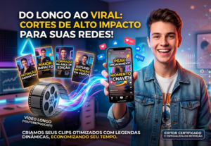 Eu vou fazer cortes virais de vídeo para você