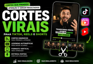 Eu vou Transformar seu vídeo em cortes virais
