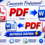 Eu vou converter profissionalmente de documentos PDF para Wo...