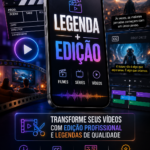 Eu vou legendar e editar seu vídeo.