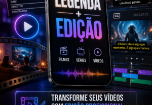 Eu vou legendar e editar seu vídeo.