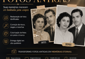 Eu vou Restaurar uma foto antiga sua em algumas horas.