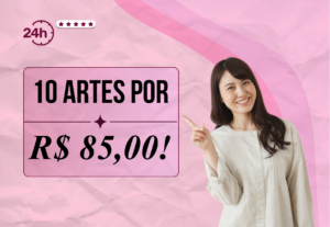 Eu vou fazer 10 artes profissionais para você em 24h