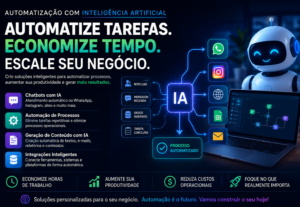 Eu vou Criar automações para vc economizar horas de trabalho