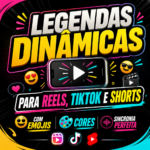 Eu vou criar legendas dinâmicas para seus vídeos curtos