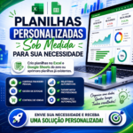 Eu vou criar planilhas personalizadas em Excel/Sheet