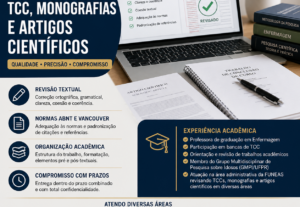 Eu vou fazer Revisão de trabalhos acadêmicos