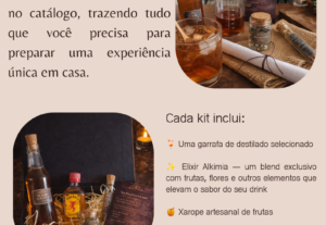 Eu vou fazer Kit de Drinks Alkimia para Presente