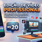 Eu vou editar seus Shorts, Reels e TikToks com legendas