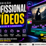 Eu vou Editar profissionalmente seu vídeo curto/longo