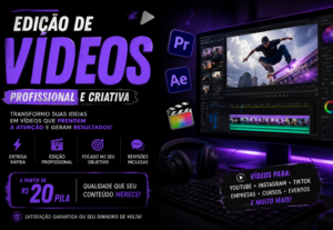 Eu vou editar seu vídeo curto Reels, TikTok ou Shorts