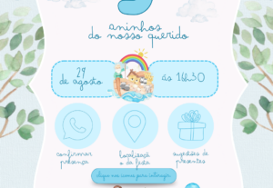 Eu vou fazer o convite da sua criança