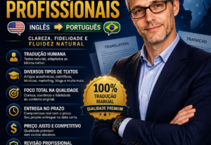 Eu vou fazer Tradução Inglês - Português e Interprete