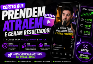 Eu vou criar cortes do seu vídeo que vão gerar engajamento