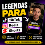 Eu vou legendar seu vídeo para TikTok, Reels e Shorts