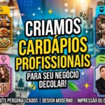 Eu vou criar cardápios profissional para o seu negocio