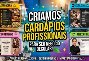 Eu vou criar cardápios profissional para o seu negocio