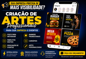Eu vou fazar banners e artes que atraem seus clientes