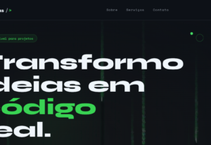 Eu vou fazer seu website de forma responsiva e profissional
