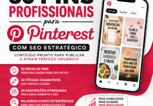 Eu vou criar 30 Pins para atrair tráfego no Pinterest