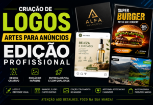 Eu vou fazer logos artes, para anúncios, edição profissional