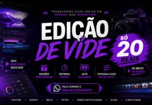 Eu vou Editar seu video profissionalmente