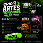 Eu vou criar 3 imagem para sua Página por 20Pila