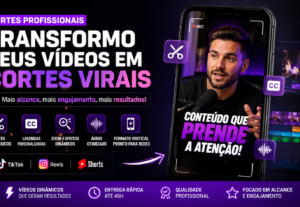 Eu vou fazer cortes virais para TikTok, Reels e Shorts