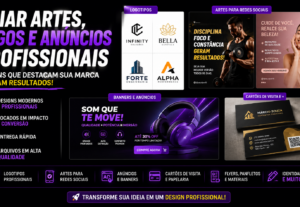 Eu vou criar artes, logos e anúncios profissionais