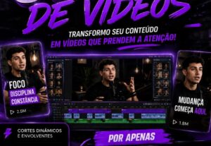 Eu vou criar cortes do seu video bem virais