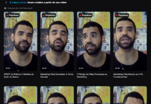 Eu vou criar cortes do seu vídeo para viralizar