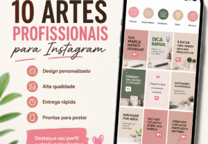 Eu vou criar artes profissionais para Instagram