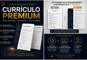 Eu vou fazer seu currículo premium com design executivo