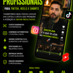 Eu vou fazer Cortes Profissionais para TikTok, Reels e Short...