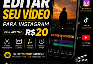 Eu vou editar fotos e vídeos para fazer seu perfil crescer
